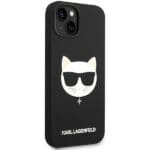 Karl Lagerfeld KLHMP14SSLCHBK Black Silicone Choupette Head MagSafe Kryt iPhone 14