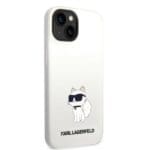 Karl Lagerfeld KLHMP14SSNCHBCH White Silicone Choupette MagSafe Kryt iPhone 14
