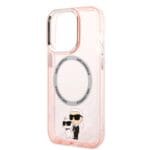 Karl Lagerfeld KLHMP14XHNKCIP Pink Iconic Karl&Choupette NFT MagSafe Kryt iPhone 14 Pro Max