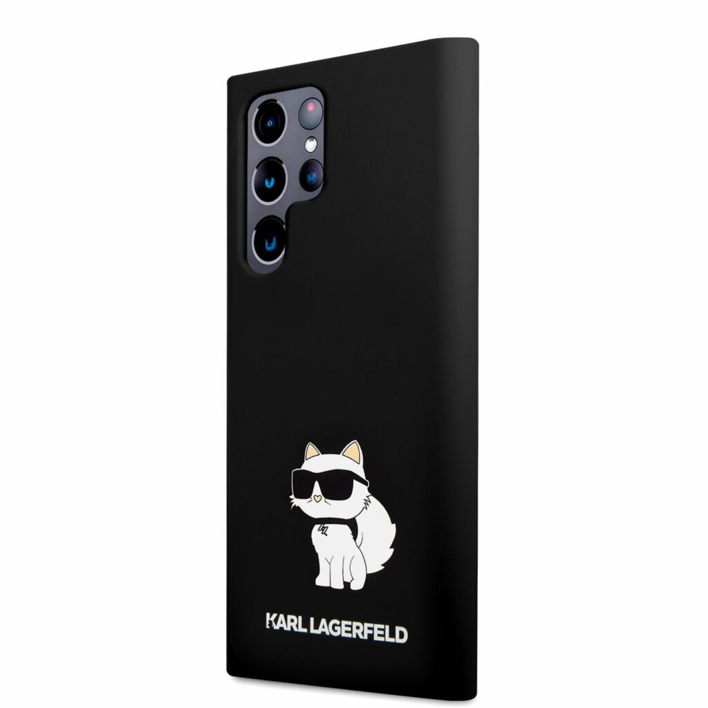 Karl Lagerfeld Liquid Silicone Choupette NFT Black Kryt Samsung Galaxy S23 Ultra