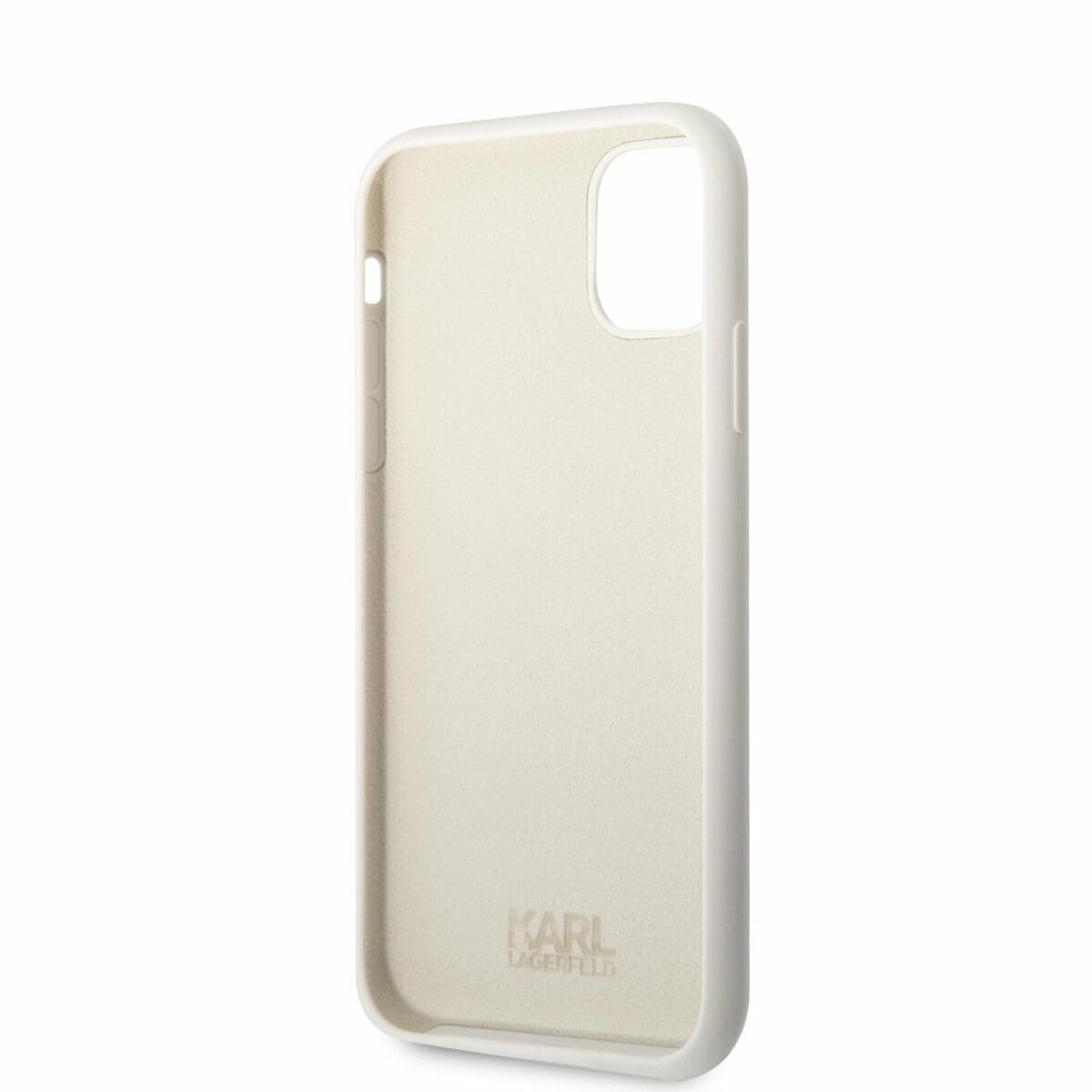 Karl Lagerfeld Liquid Silicone Choupette NFT White Kryt iPhone 11