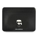 Karl Lagerfeld Notebook Sleeve KLCS16PISFBK 16" Black Saffiano Ikonik Karl