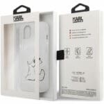 Karl Lagerfeld PC/TPU Choupette Eat Transparent Kryt iPhone 13 Mini