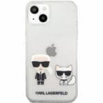 Karl Lagerfeld PC/TPU Ikonik Karl and Choupette Transparent Kryt iPhone 13 Mini