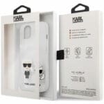 Karl Lagerfeld PC/TPU Ikonik Karl and Choupette Transparent Kryt iPhone 13 Mini