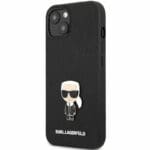Karl Lagerfeld PU Saffiano Ikonik Black Kryt iPhone 13 Mini