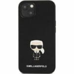 Karl Lagerfeld PU Saffiano Ikonik Black Kryt iPhone 13 Mini