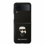Karl Lagerfeld PU Saffiano Ikonik Black Kryt Samsung Galaxy Z Flip 4