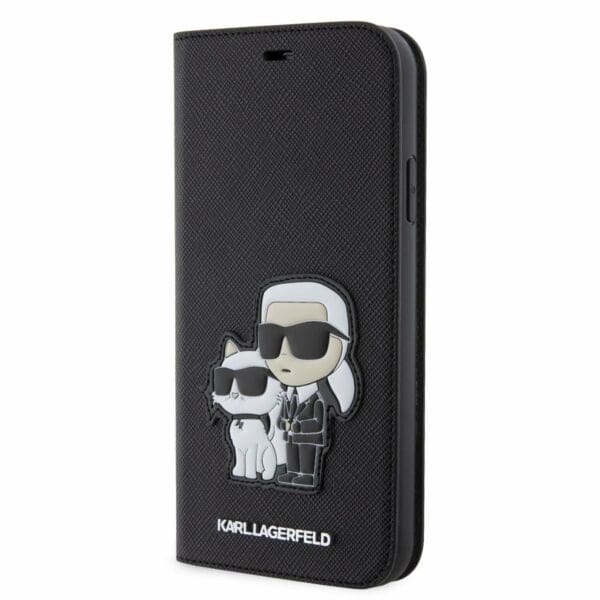 Karl Lagerfeld PU Saffiano Karl and Choupette NFT Book Black Kryt iPhone 11