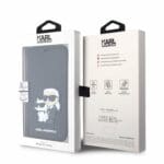 Karl Lagerfeld PU Saffiano Karl and Choupette NFT Book Black Kryt iPhone 12/12 Pro