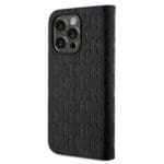 Karl Lagerfeld PU Saffiano Monogram Book Black Kryt iPhone 14 Pro