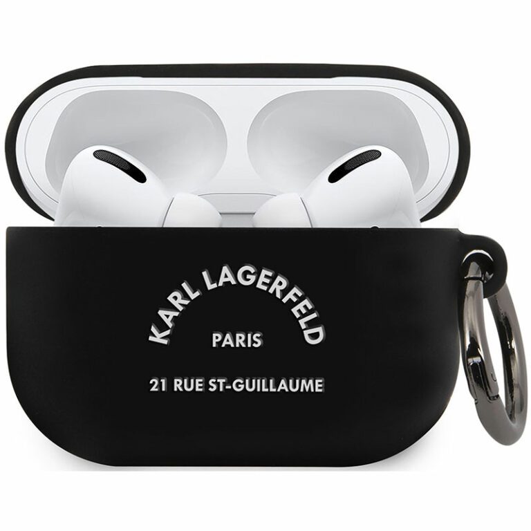 Karl Lagerfeld Rue St Guillaume AirPods Pro Silicone Kryt Black