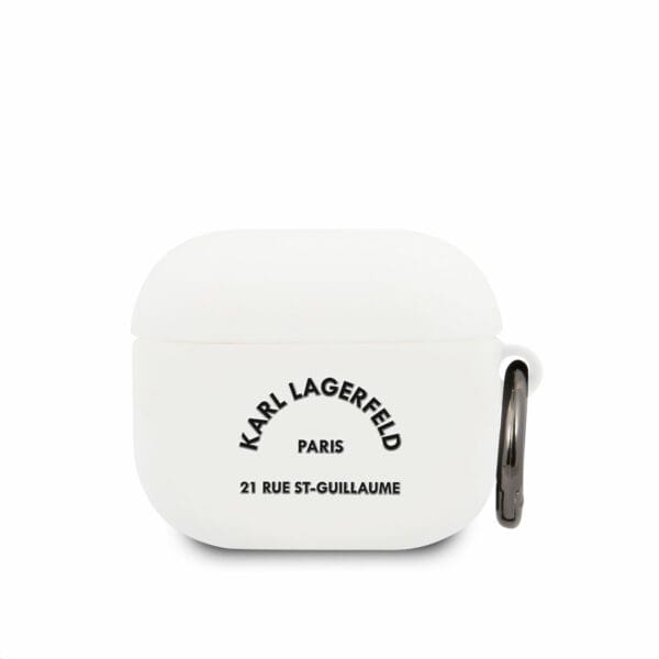 Karl Lagerfeld Rue St Guillaume Silicone White Kryt AirPods 3