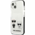 Karl Lagerfeld TPE Karl and Choupette White Kryt iPhone 13 Mini