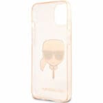 Karl Lagerfeld TPU Full Glitter Karl Head Gold Kryt iPhone 13 Mini