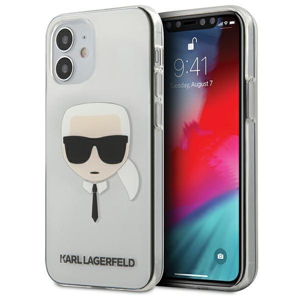 Karl Lagerfeld Transparent Karl'S Head Kryt iPhone 12 Mini