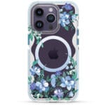 Kingxbar Flora Magnetic MagSafe Decorated Orchid Flowers Print Kryt iPhone 14 Plus