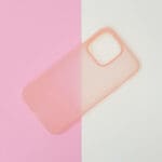 Kingxbar Plain Silicone Pink Kryt iPhone 13