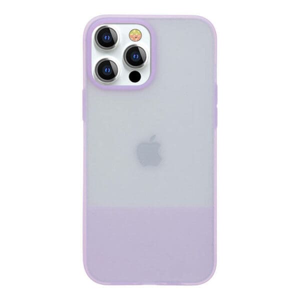 Kingxbar Plain Silicone Purple Kryt iPhone 13