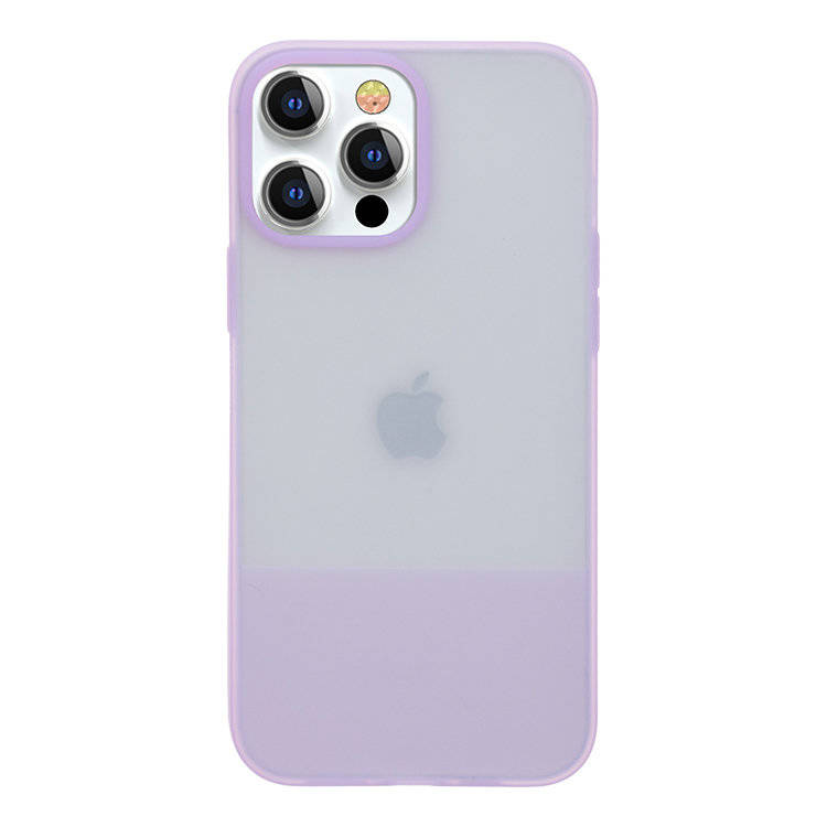 Kingxbar Plain Silicone Purple Kryt iPhone 13 Pro