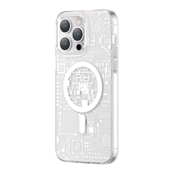 Kingxbar PQY Geek Magnetic MagSafe Silver Kryt iPhone 14 Pro Max