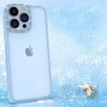 Kingxbar Sparkle Crystals Back Blue Kryt iPhone 13 Pro Max