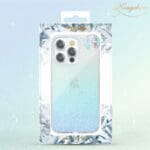 Kingxbar Streamer Luxury Elegant Blue Triangle Kryt iPhone 13 Pro