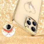 Kingxbar Wish Decorated Golden Crystals Kryt iPhone 14 Plus