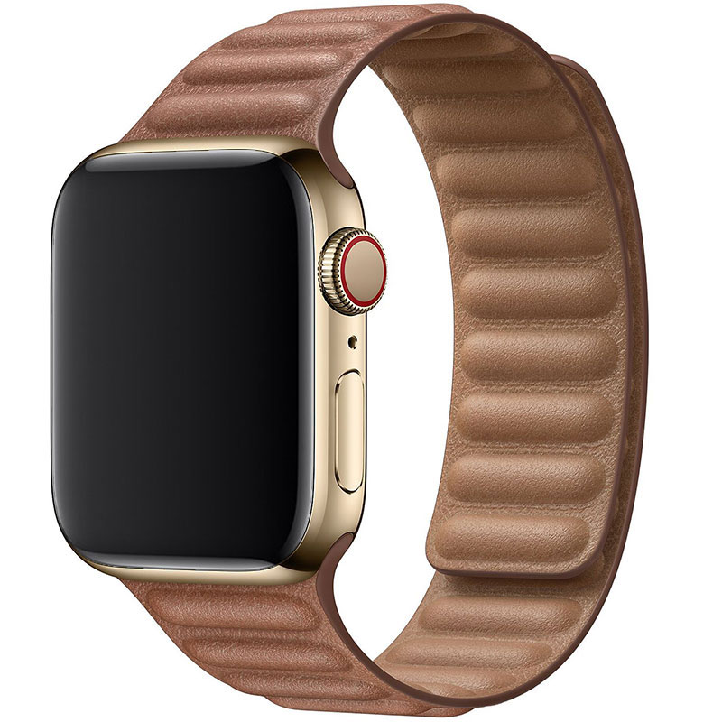 Koženkový Link Náramok Apple Watch 45/44/42/Ultra Brown