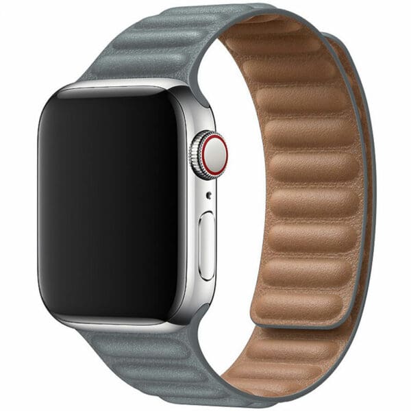 Koženkový Link Náramok Apple Watch 45/44/42/Ultra Gray