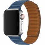 Koženkový Link Náramok Apple Watch 45/44/42/Ultra Blue