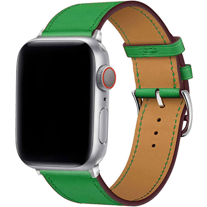 Koženkový Remienok Apple Watch 45/44/42/Ultra Bambou