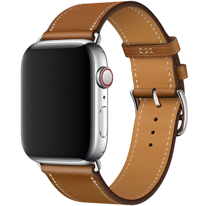 Koženkový Remienok Apple Watch 45/44/42/Ultra Brown