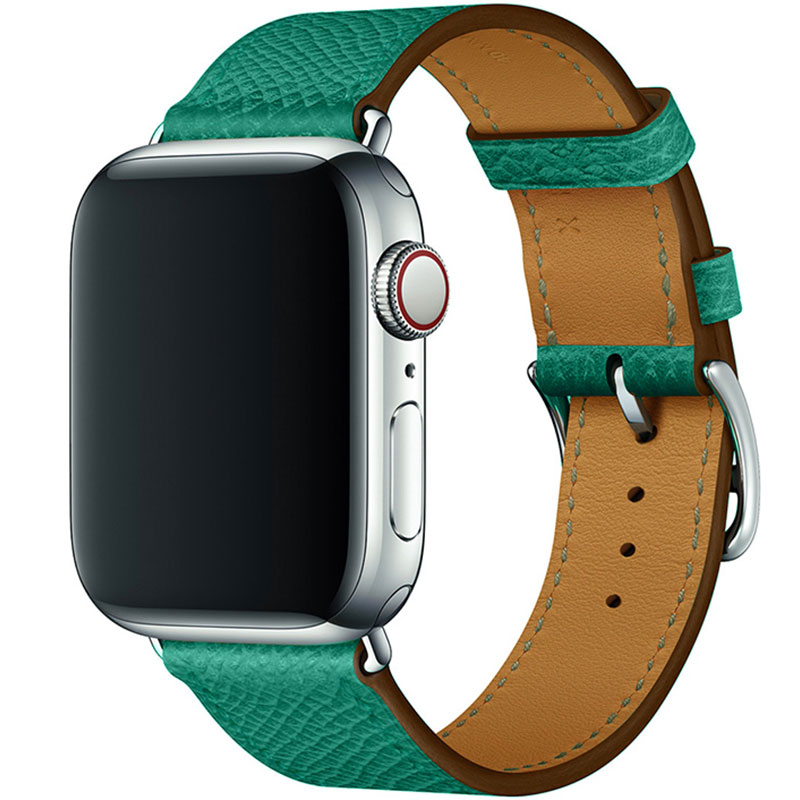 Koženkový Remienok Apple Watch 45/44/42/Ultra Green