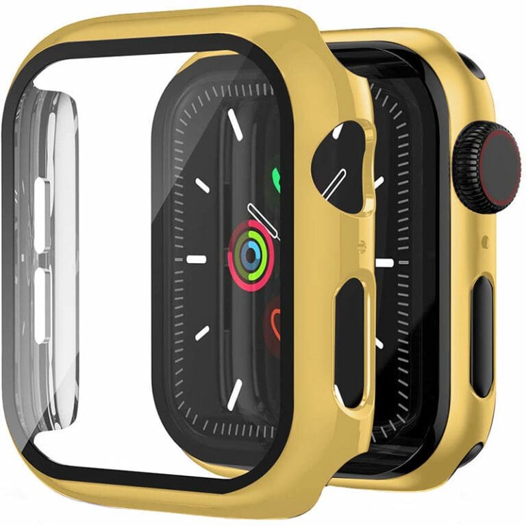 Kryt s Ochranným Sklom pre Apple Watch Gold