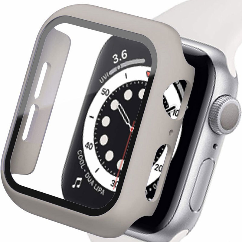 Kryt s Ochranným Sklom pre Apple Watch Khaki