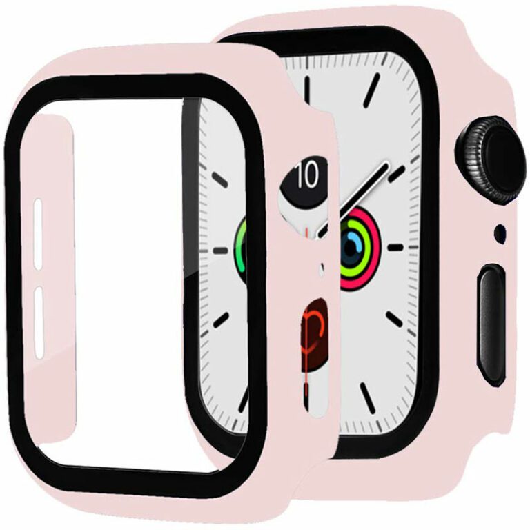 Kryt s Ochranným Sklom pre Apple Watch Pink