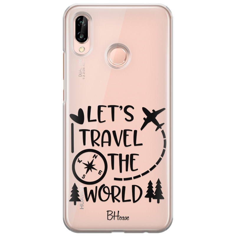 Let's Travel The World Kryt Huawei P20 Lite