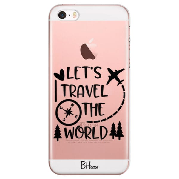 Let's Travel The World Kryt iPhone SE/5S