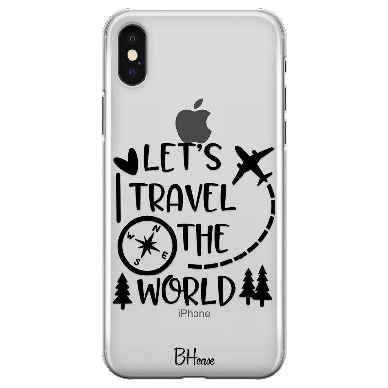 Let's Travel The World Kryt iPhone X/XS