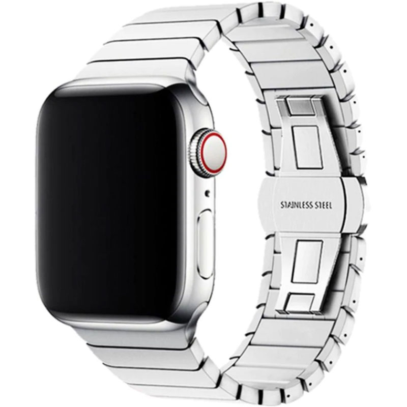 Link Náramok Apple Watch 45/44/42/Ultra Silver