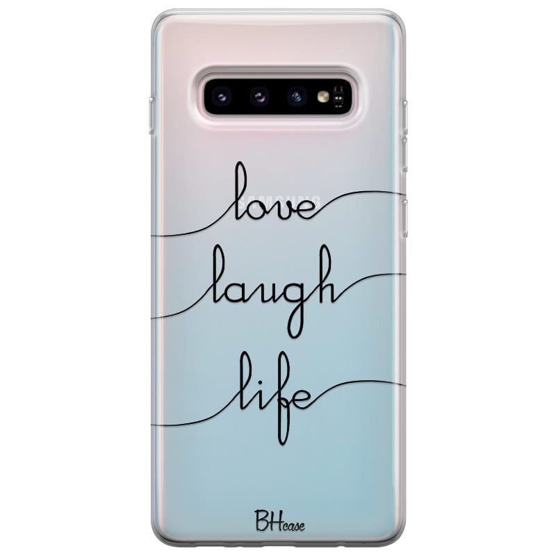 Love Laugh Life Kryt Samsung S10