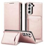 Magnet Card Pouch Card Wallet Card Stand Pink Kryt Samsung Galaxy S22