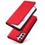 Magnet Card Pouch Wallet Card Holder Red Kryt Samsung Galaxy S22 Plus