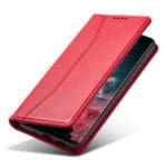 Magnet Fancy Card Wallet Card Stand Red Kryt Samsung Galaxy S22 Ultra