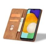 Magnet Fancy Pouch Wallet Card Holder Brown Kryt Samsung Galaxy A13 5G