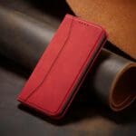 Magnet Fancy Pouch Wallet Card Holder Red Kryt Samsung Galaxy A53 5G