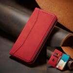 Magnet Fancy Pouch Wallet Card Holder Red Kryt Samsung Galaxy A53 5G