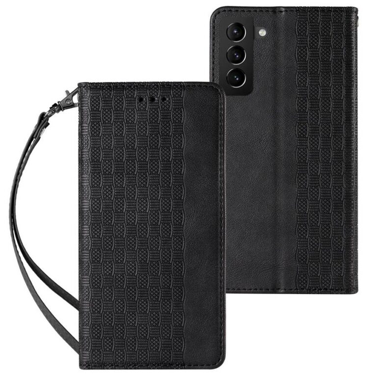 Magnet Strap Pouch Wallet Mini Lanyard Pendant Black Kryt Samsung Galaxy S22