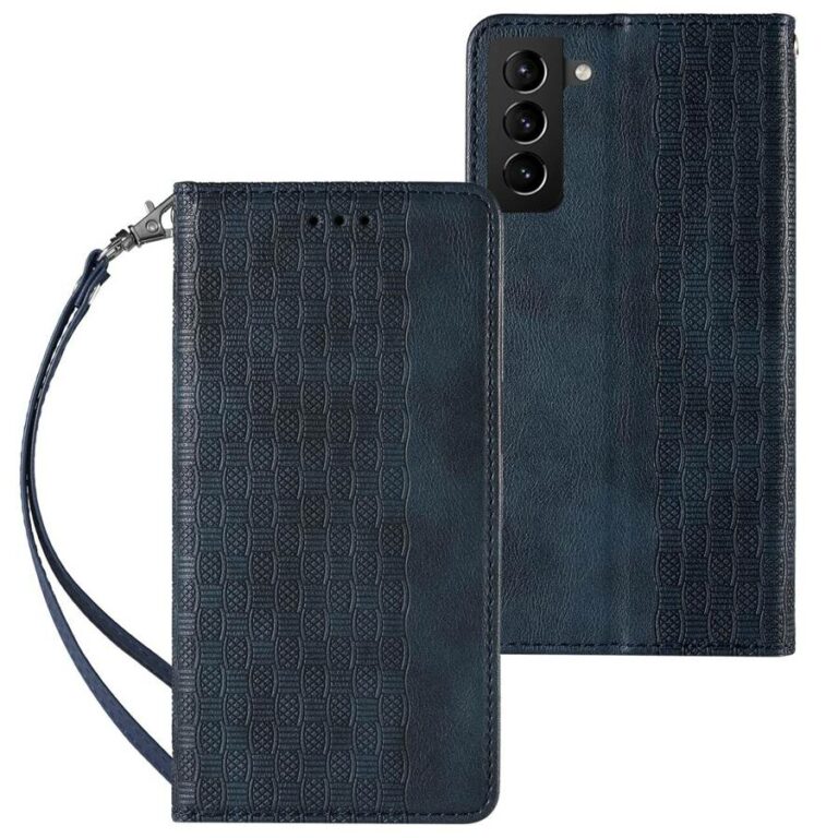 Magnet Strap Pouch Wallet Mini Lanyard Pendant Blue Kryt Samsung Galaxy S22